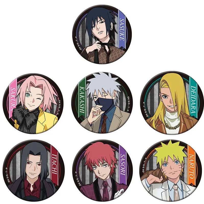 Anime Merchandise Ideas - Naruto Sasuke Anime Badge Pin Set
