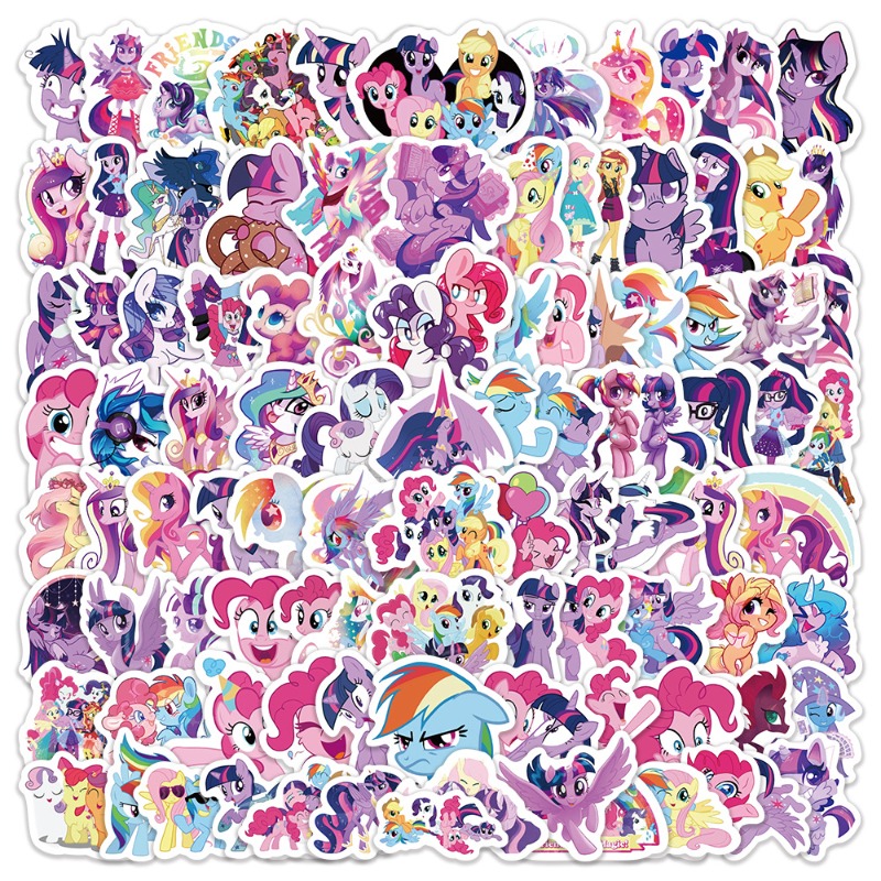 Merchandise Anime - 100 stuks Cartoon My Little Ponys