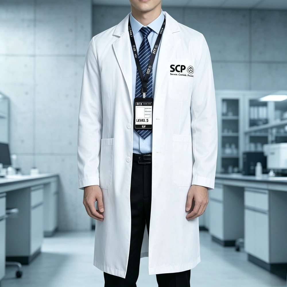 Anime Merchandise Jacket - SCP Merchandise Witte laboratoriumjas Anime Cosplay
