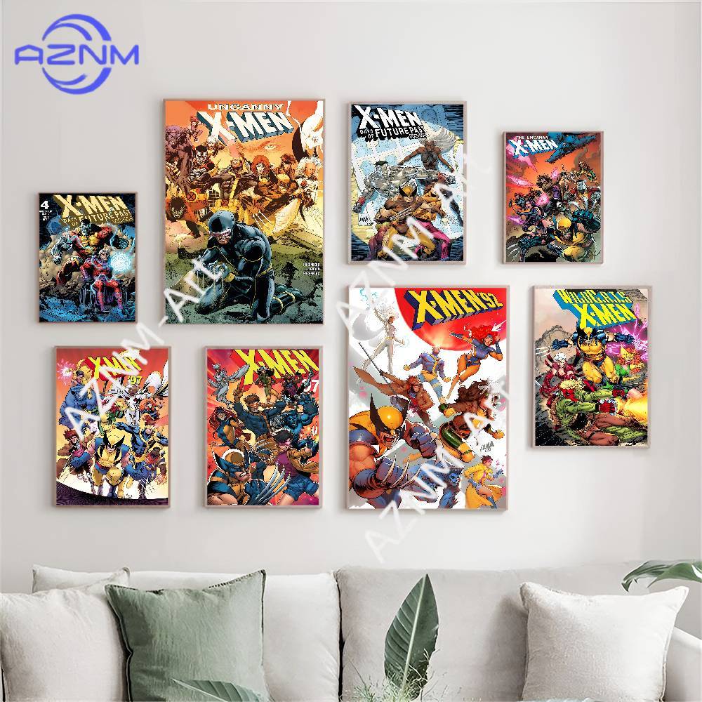 Anime Merchandise Posters - 1PC M-Marvel X-X-Men Anime Film Vintage