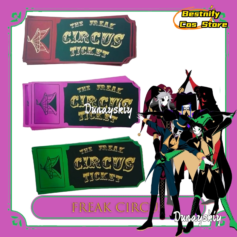 Anime Merchandise In Japanese - BFreak Circus Ticket Card Rood Groen