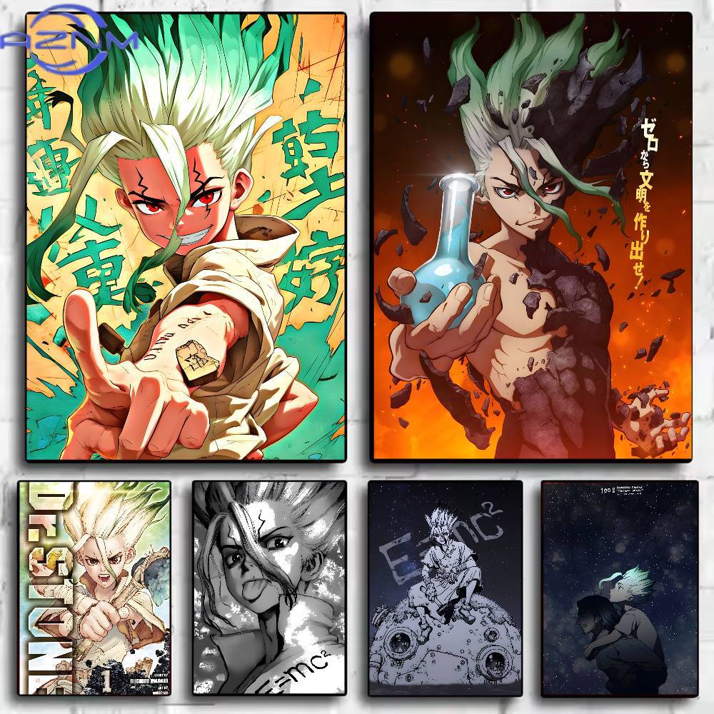 Anime Merchandise Posters - Klassieke Anime Dr Stone Poster HD