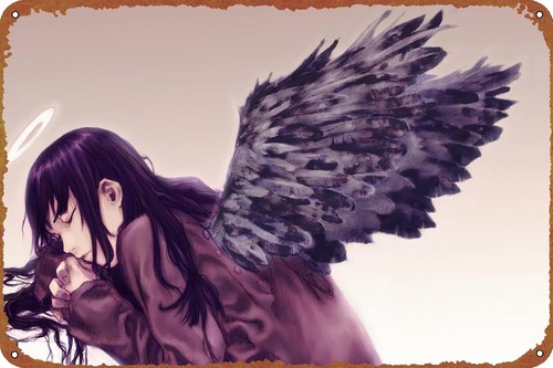 Anime Merchandise Posters - Haibane Renmei Anime Metalen Tin Bord