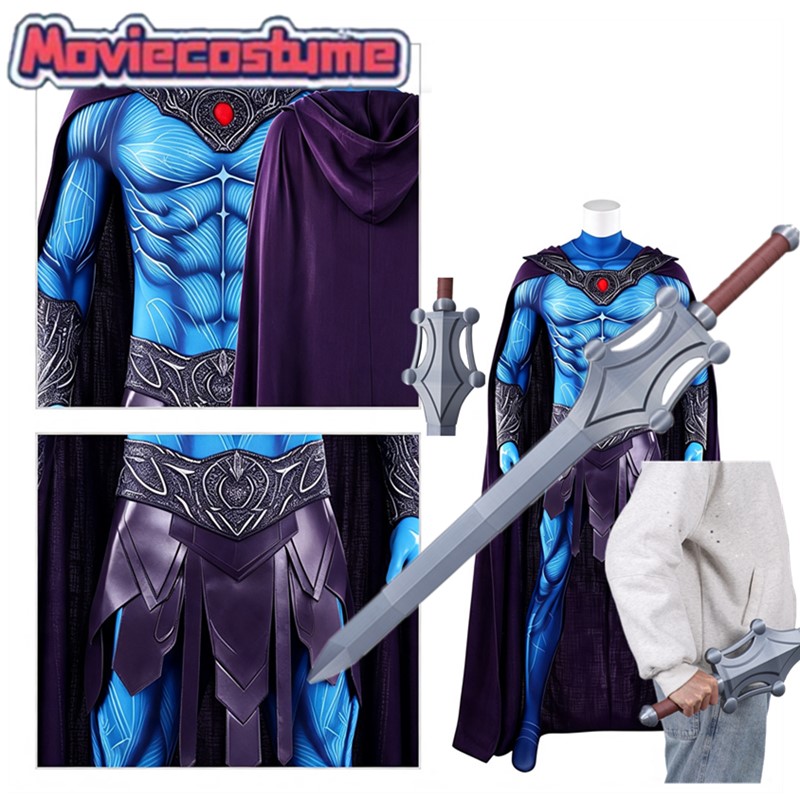 Cosplay Prop Sword - Masters 2026 Skeletor Cosplay Koning Jumpsuit
