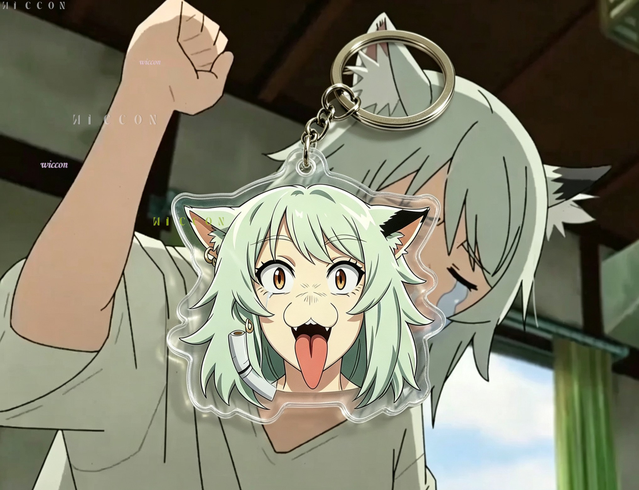 Chainsmoker Cat sleutelhanger  - Anime Tote Bag recensie en prijs