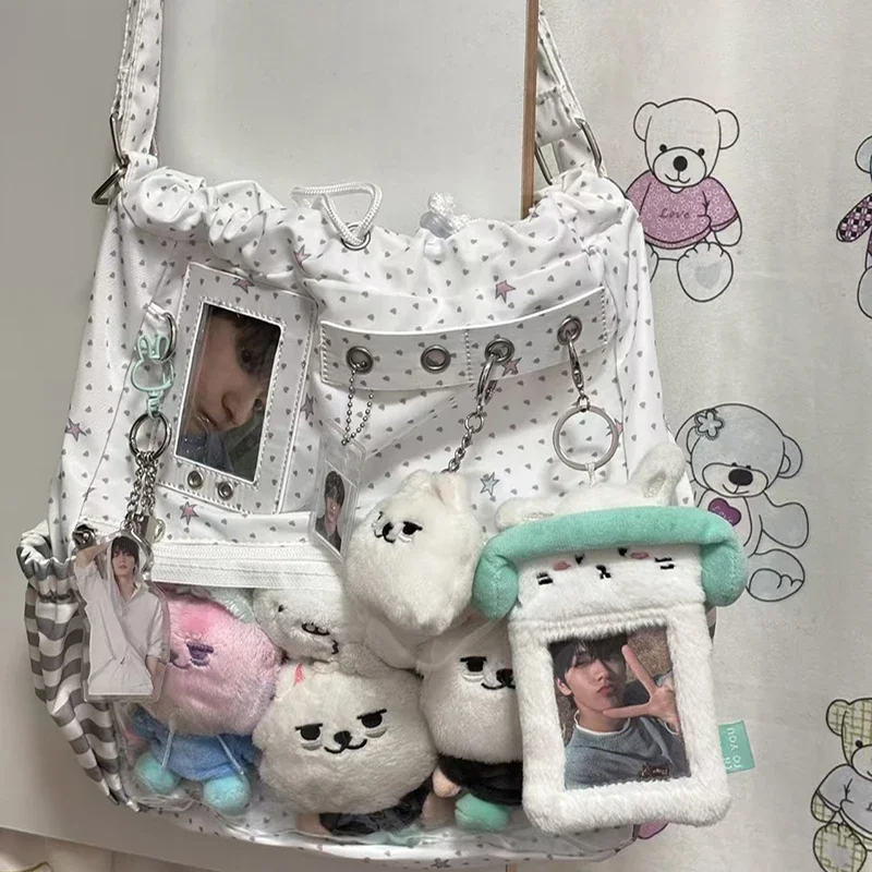 Polka Dot Trekkoord Rugzak Gro - Anime Tote Bag recensie en prijs