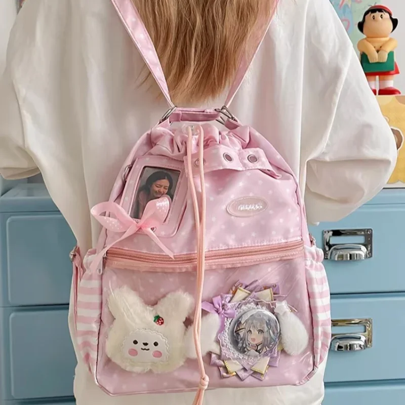 Polka Dot Trekkoord Rugzak Gro - Anime Tote Bag recensie en prijs