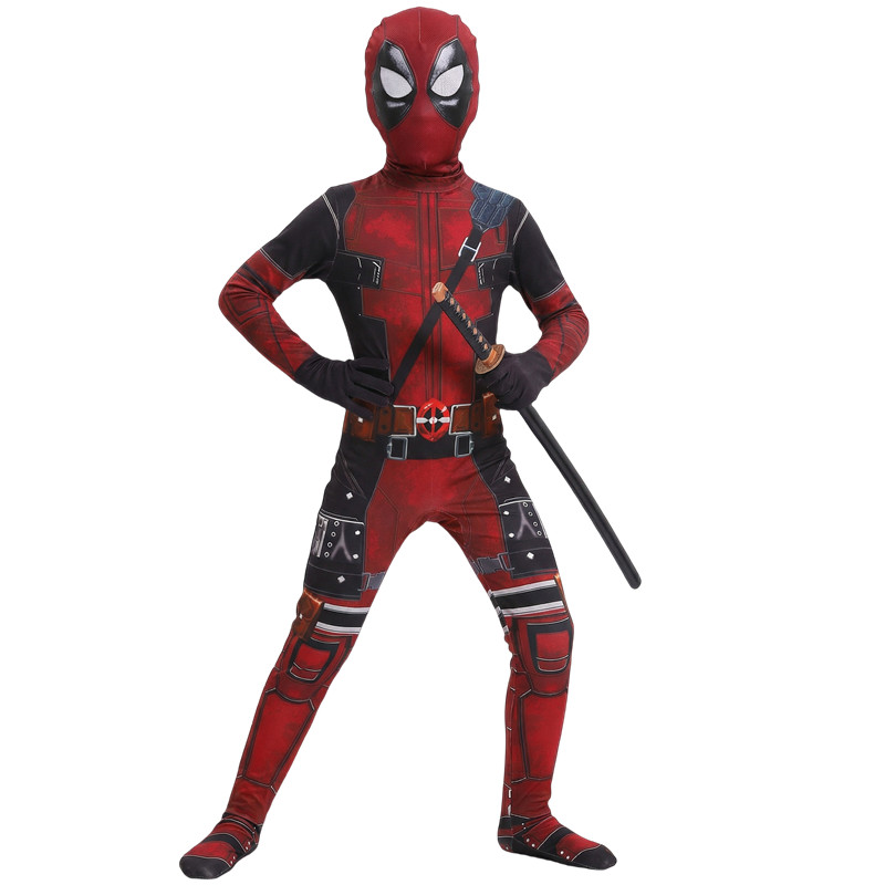 3-12Y Deadpool-kostuum voor ki - Cosplay Prop Sword recensie en prijs